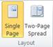 Layout group on the View tab in Publisher 2010