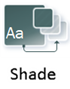 The Shade theme is not supported in Visio for the web.