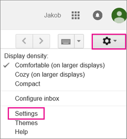 In Gmail, choose Settings.