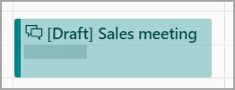 Draft Sales Meeting from Calendar