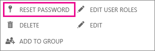  you can reset passwords for users who forgot their passwords Reset a users password for Office 365 operated by 21Vianet                    