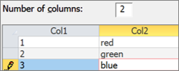 Specifying two columns