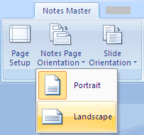 Notes Page Orientation image