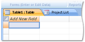 A new datasheet added to an existing database