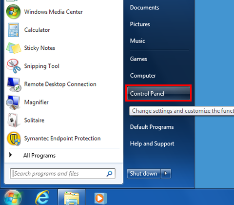 remove all programs start menu windows 7