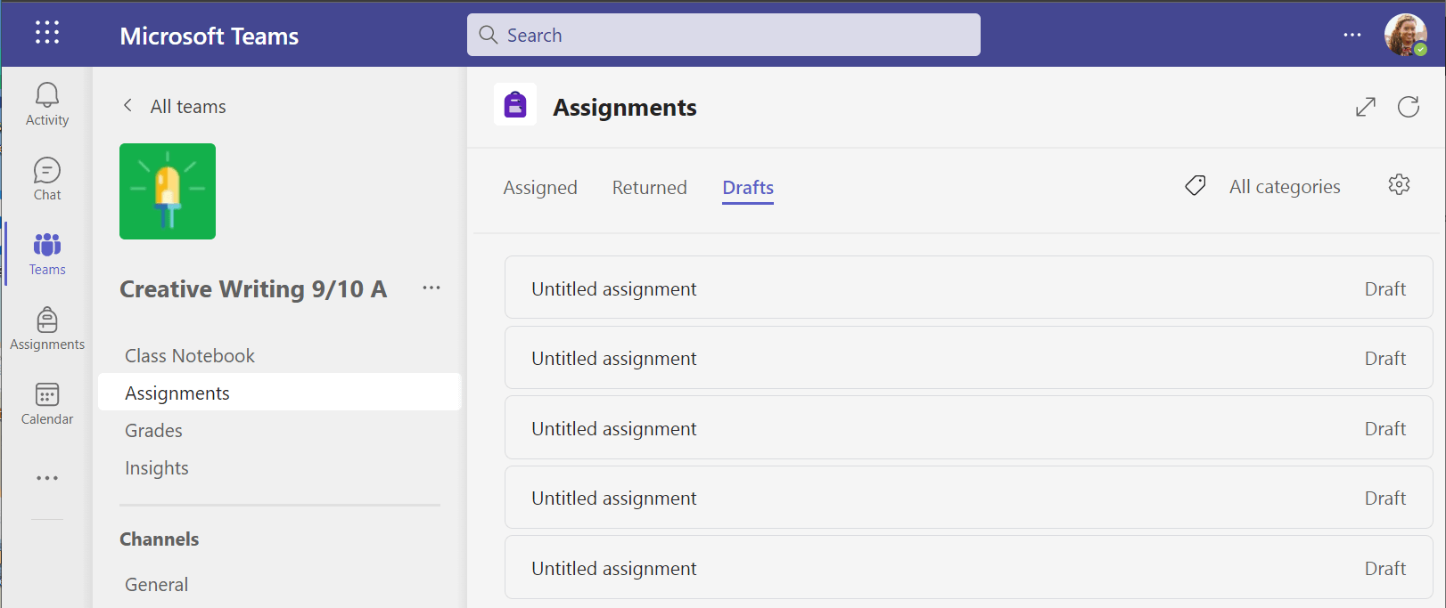 Save an assignment as a draft in Microsoft Teams - Microsoft Support