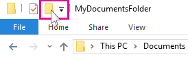 The New Folder icon.