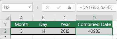 DATE function example 1
