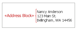 Elements in an Address Block field