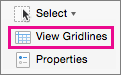 On the Layout tab, select View Gridlines