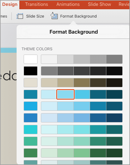 Background colors