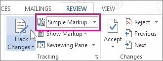 Video: Track changes and show markup - Word