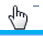 Pointing hand cursor in Power View