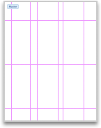 Master page with vertical and horizontal guides