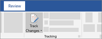 Track changes in Word