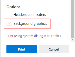 Print in Microsoft Edge - Microsoft Support