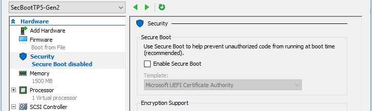 Enable Secure Boot