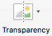 The Transparency button on the Picture Format tab of the ribbon
