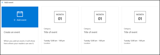 SharePoint Events Web Part
