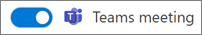 Teams-Meeting-Umschalter im neuen Outlook für Windows