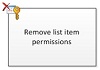 Remove list item permissions