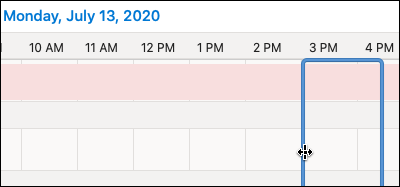 The blue box for booking time in the Scheduling Assistant.