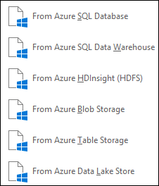 Get data from Microsoft Azure