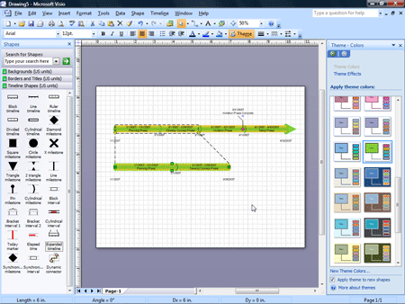   Create project timelines in Visio  Create project timelines in Visio 2007           