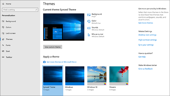 Get new themes and desktop backgrounds - Microsoft Support