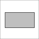 Shows a rectangle.