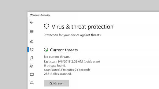Aktualizacja systemu Windows redukująca wirusy