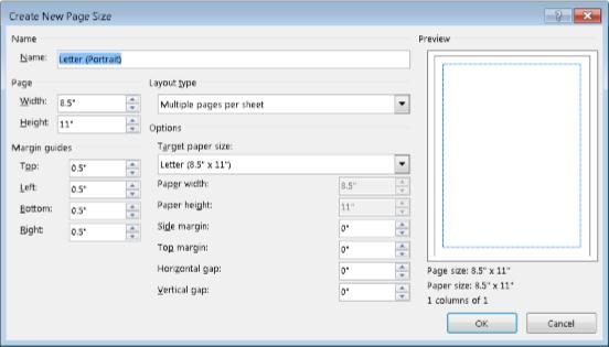 HP Printers - Creating Custom Paper Sizes
