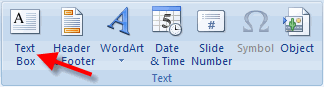 Toolbar: text box