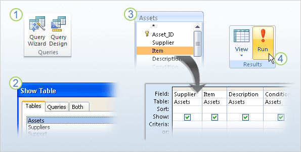 Using query designer