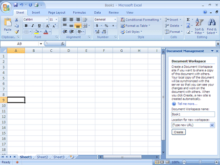 creating a document workspace