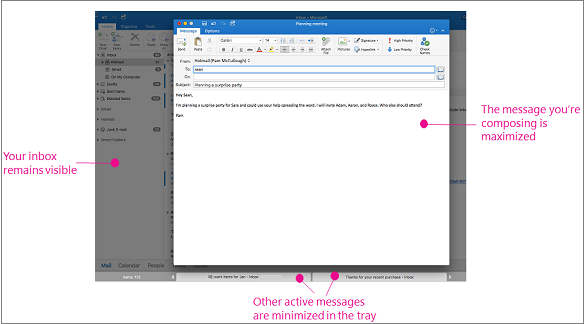 outlook for mac 16 +send mail later