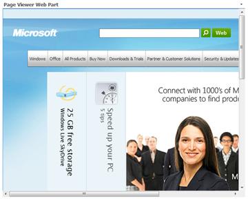 page viewer web part
