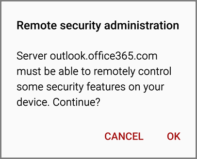 Remote security administration