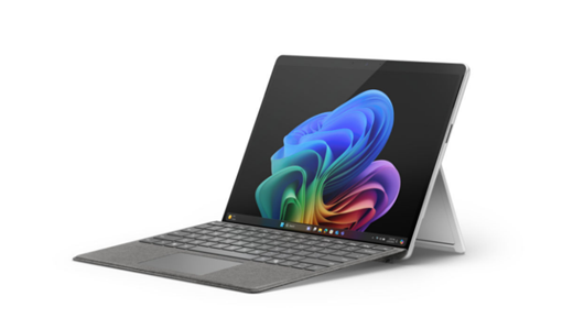 Surface Pro (11th Edition) in platinum.