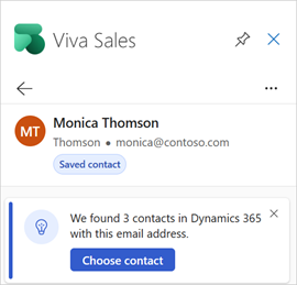 Multiple matches for a CRM contact
