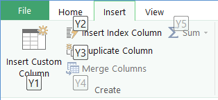 Query Editor Ribbon KeyTips