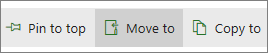 MoveTo button on the main menu
