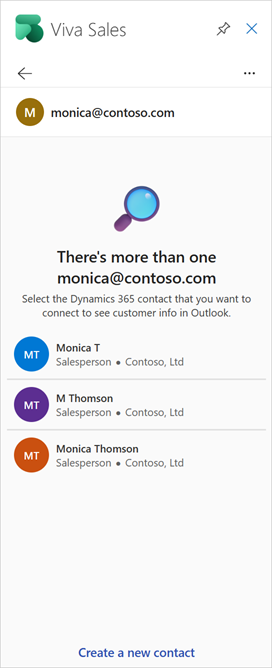 Multiple CRM contacts match