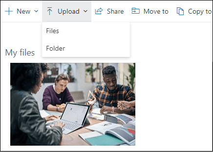 Sharing a document in OneDrive