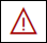 Exclamation point icon for incident