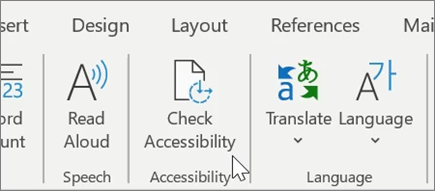 Check Accessibility in Word1