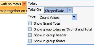 Creating a total in a report