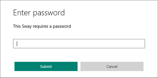 Enter a password dialog box