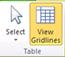 Table group in Publisher 2010