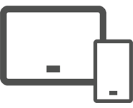 Tablet and phone icons